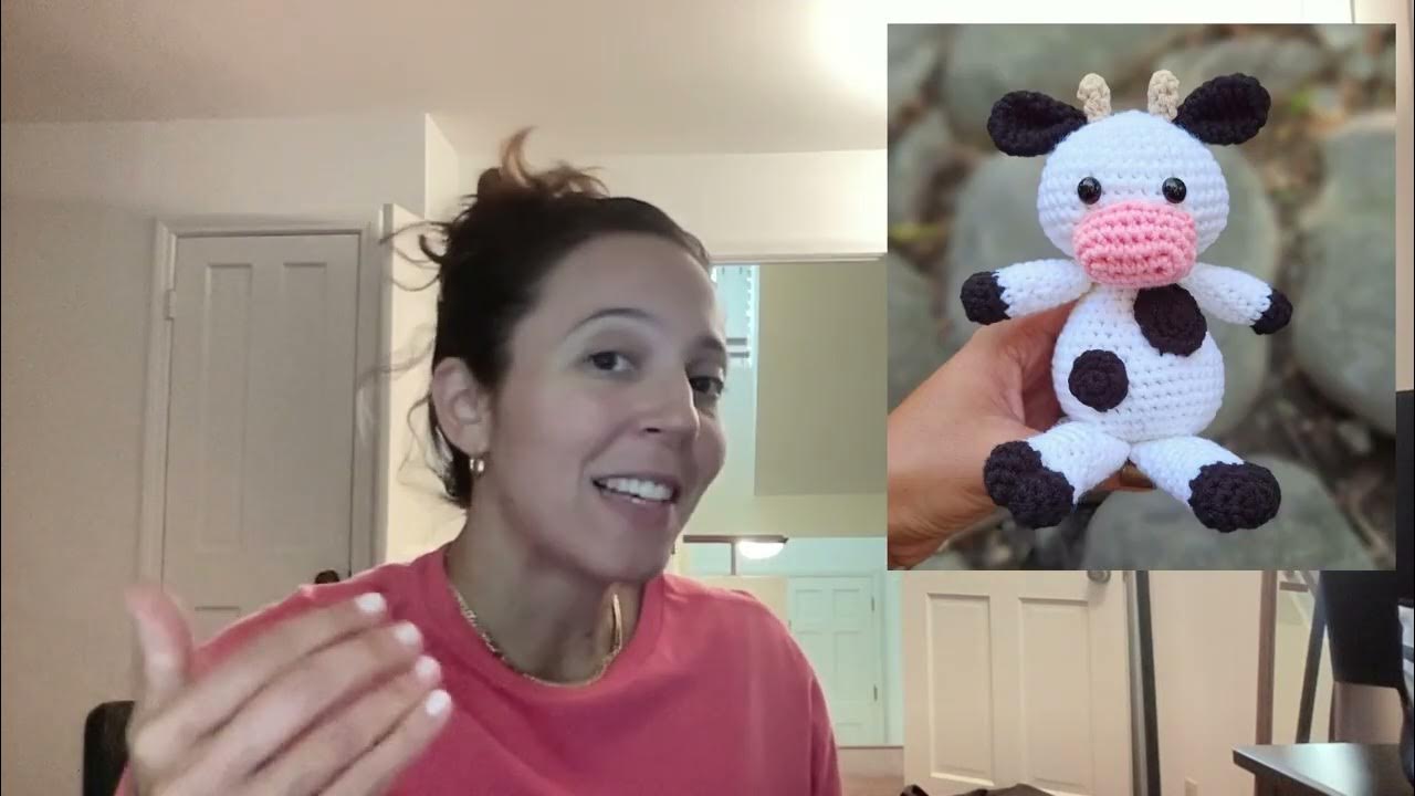 Workspace showing 2024's trending crochet patterns in progress with smartphone camera and social media setup