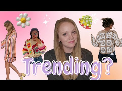 Collage of 2024's trending crochet patterns including viral dresses, amigurumi, and accessories from social media