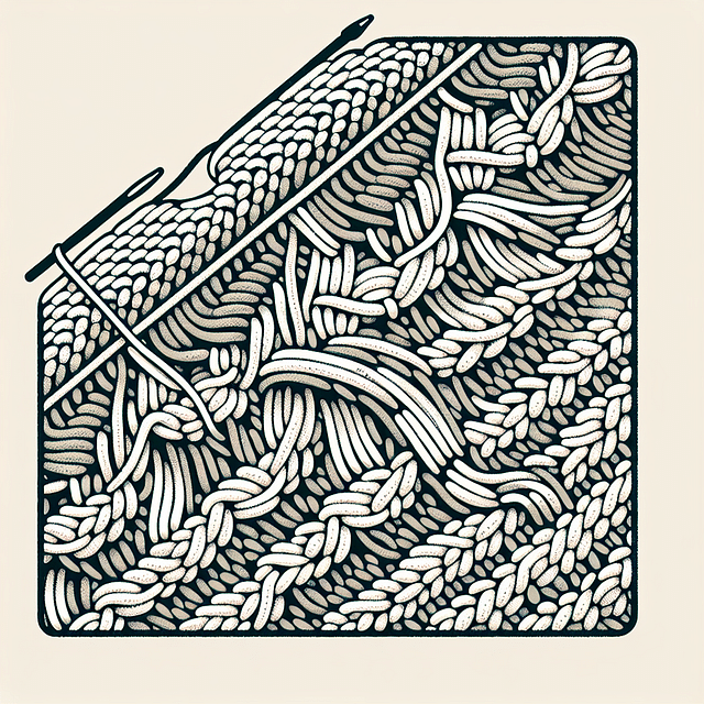 crochet blanket with textured pattern close-up