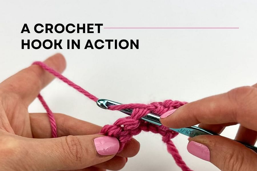 parts of a crochet hook