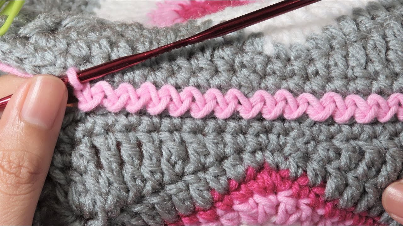 zipper join crochet