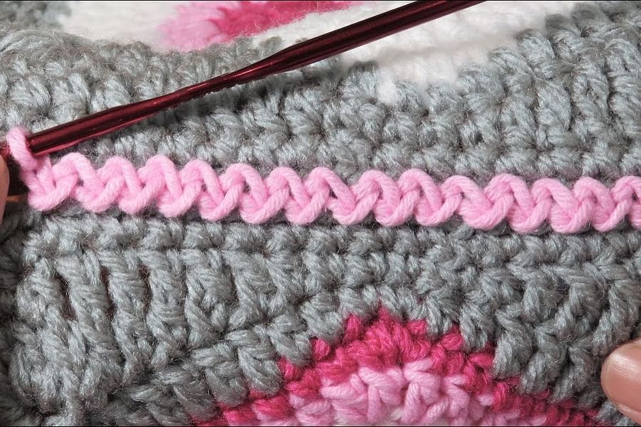 zipper join crochet