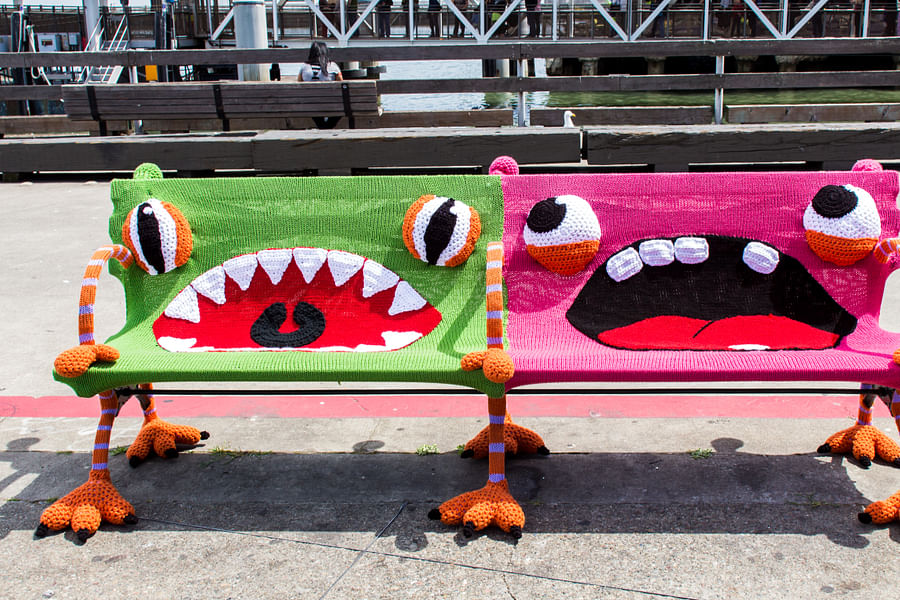 yarn bombing playground