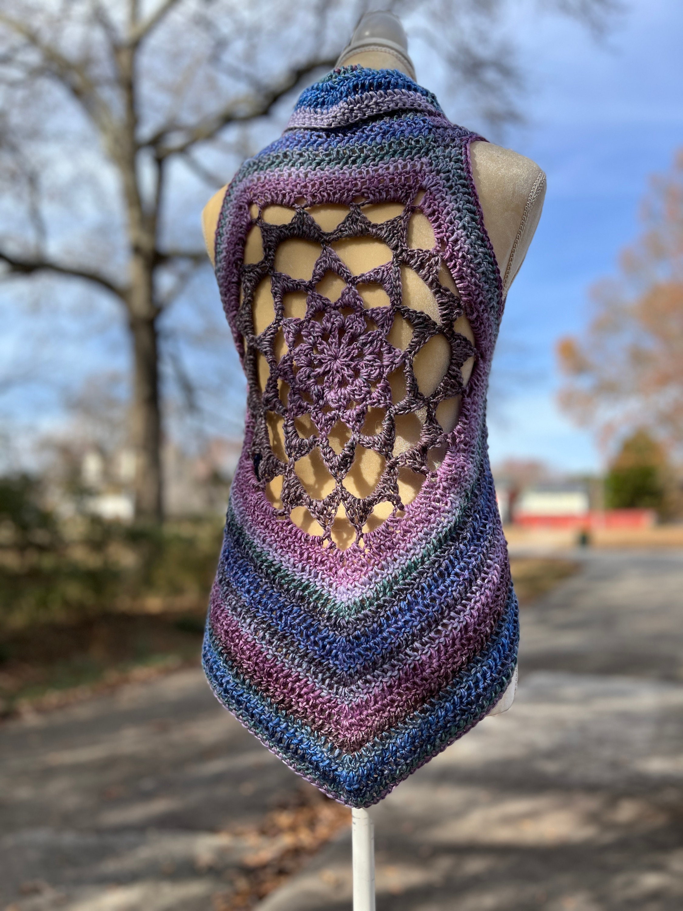 Boho Crochet Mandala Vest Kit