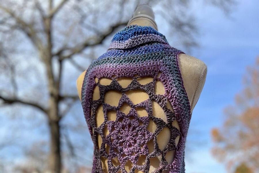 Boho Crochet Mandala Vest Kit