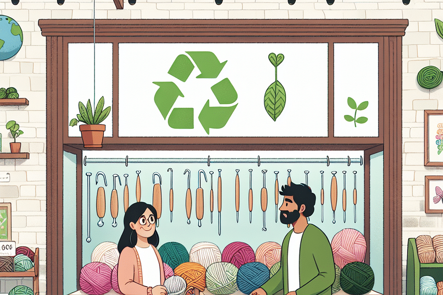 Eco-conscious crochet kit company