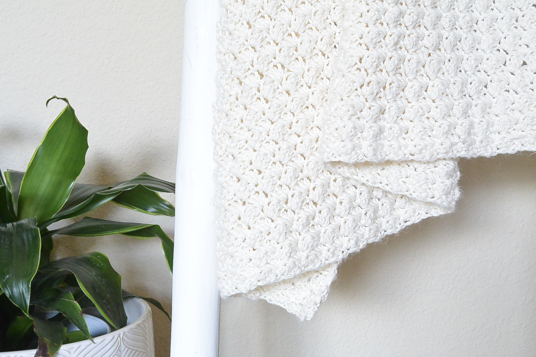 Organic Cotton Crochet Throw Kit