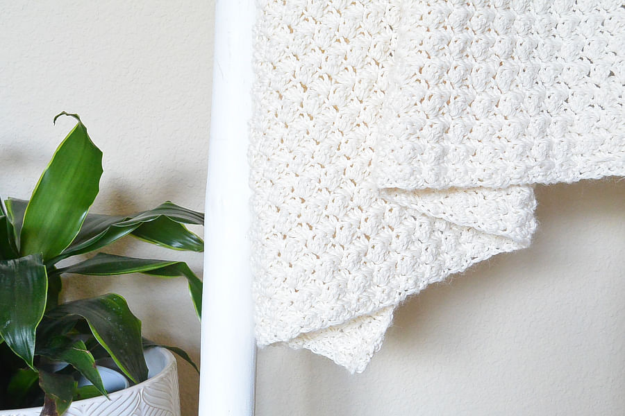 Organic Cotton Crochet Throw Kit