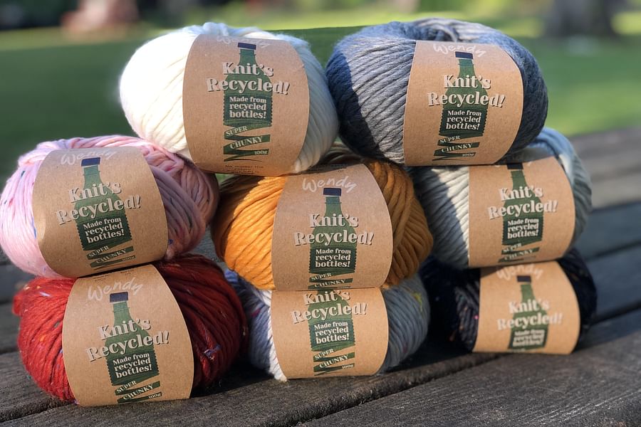 Recycled material crochet kit