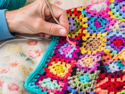A Beginner's Journey: How to Crochet a Granny Square Blanket Step-by-Step