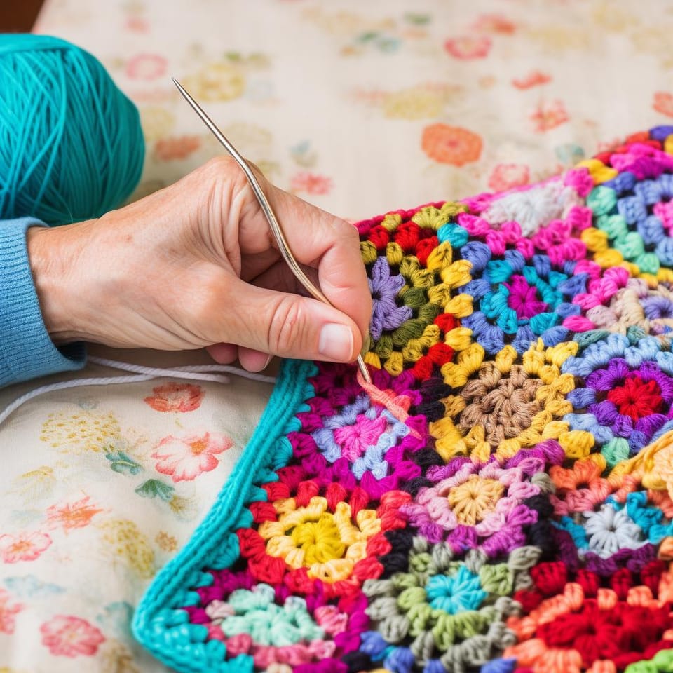 A Beginner's Journey: How to Crochet a Granny Square Blanket Step-by-Step