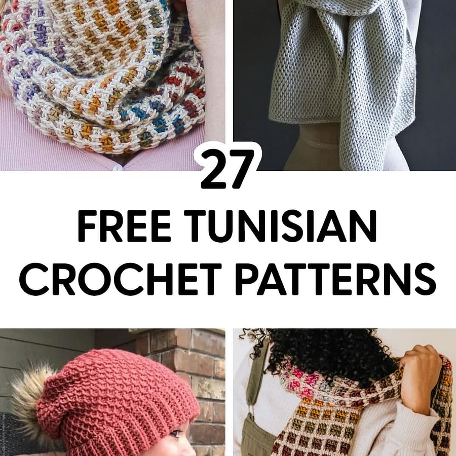 Variety of Tunisian crochet patterns