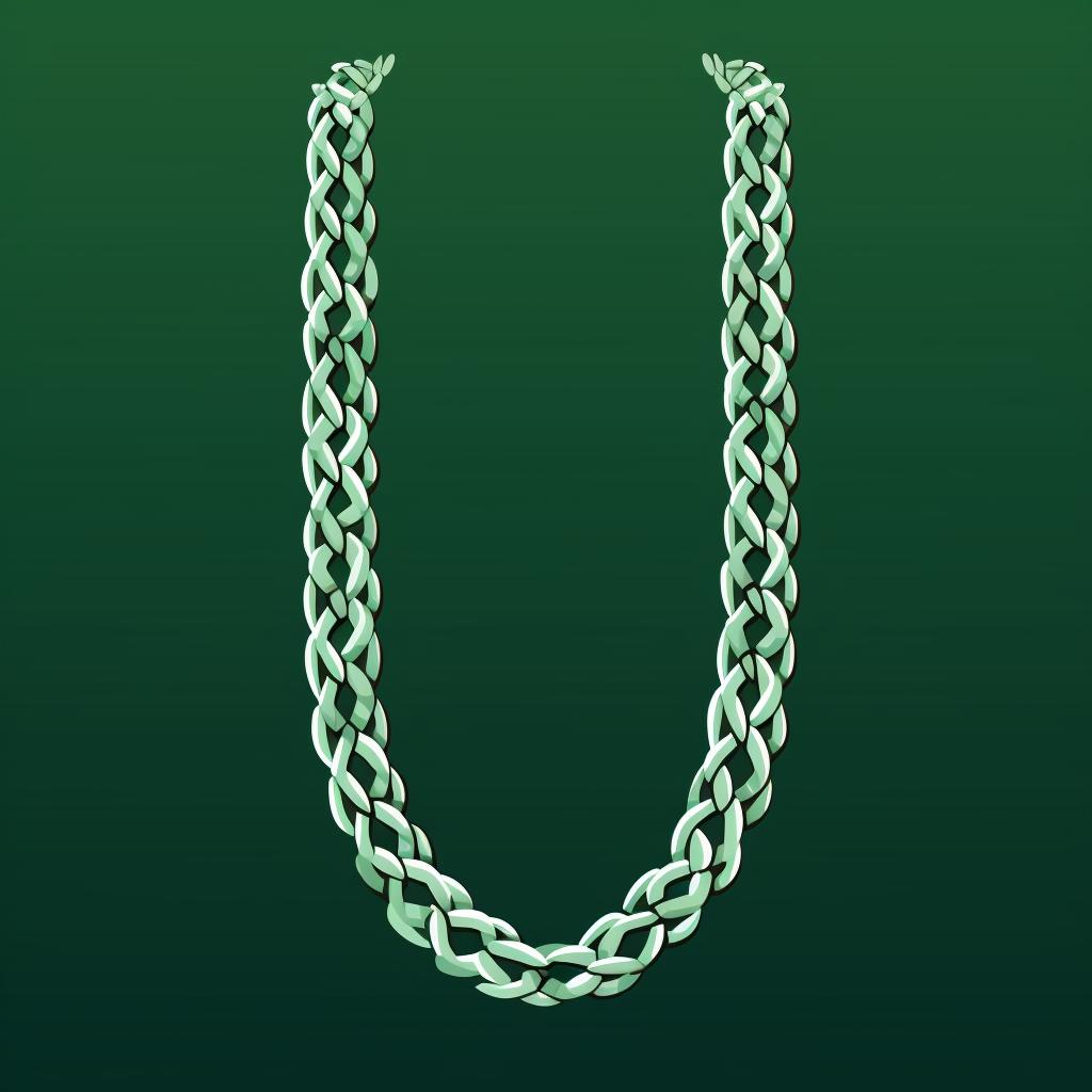 A long crochet chain