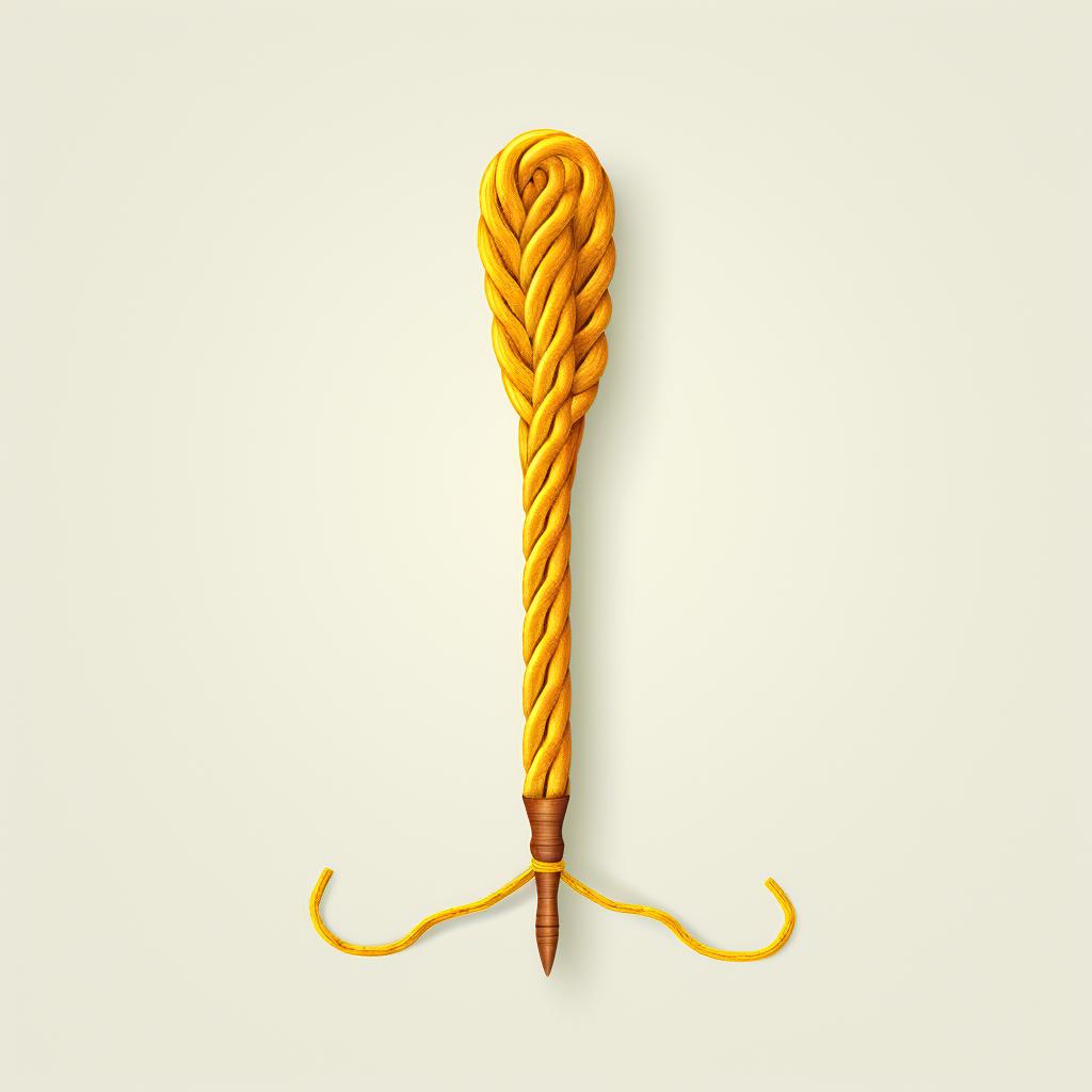 A crochet hook with a slip knot.