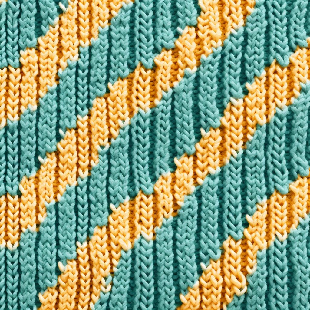 A swatch of Tunisian crochet showing different stitch patterns