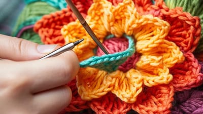 The Art of Crochet Flowers: A Beginner's Guide to Beautiful Handmade Blooms