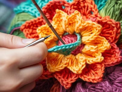 The Art of Crochet Flowers: A Beginner's Guide to Beautiful Handmade Blooms
