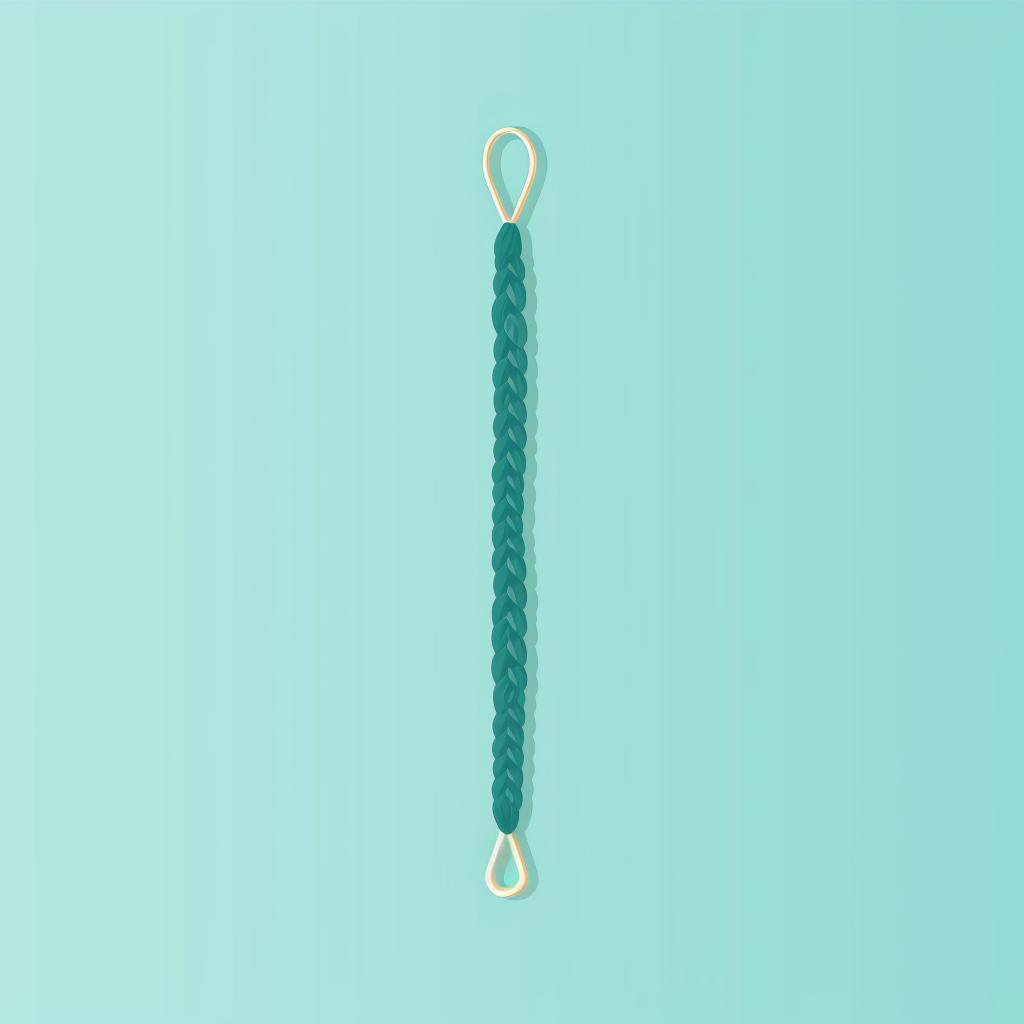 A crochet hook with a slip knot
