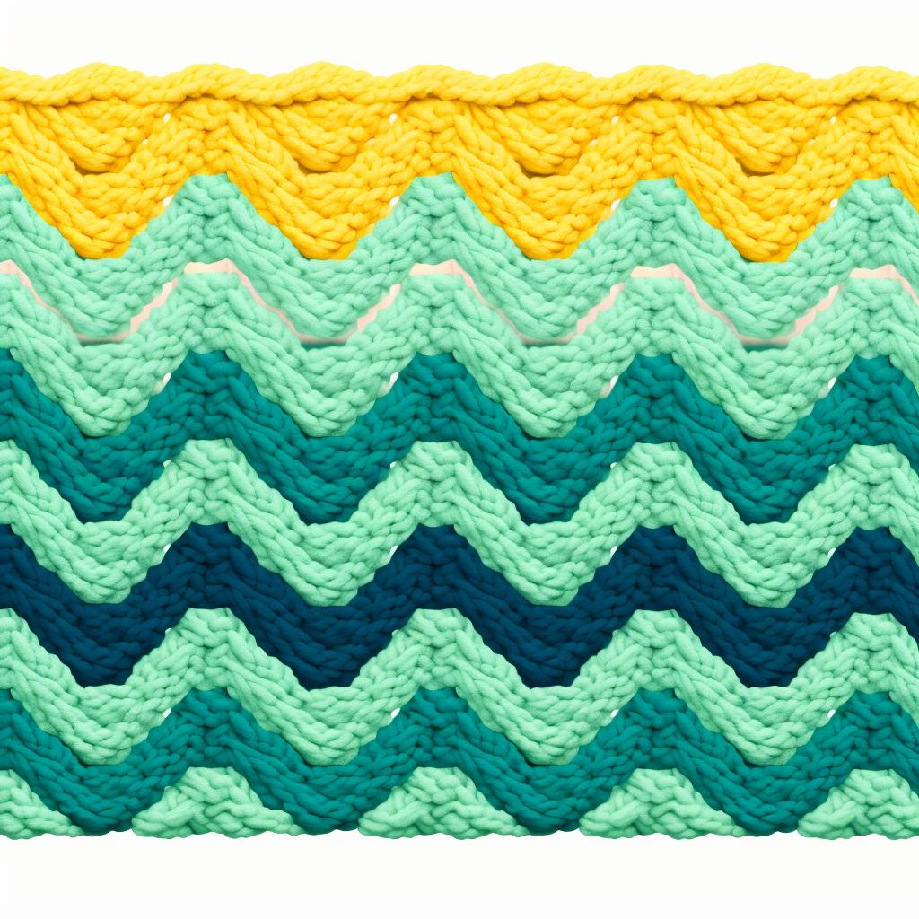 Foundation row of Tunisian crochet