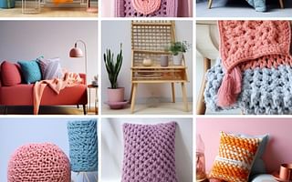 What are some popular crochet patterns for creating home decor?